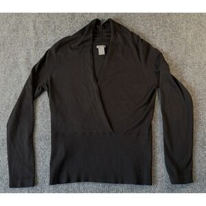 Ann Taylor Gray‎ Silk Blend Sweater Size Medium